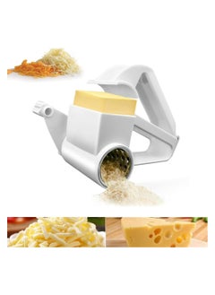 Oasisgalore Professional Grade Cheese Shredder, Manual Cheese Grater with Ergonomic Handle, Ideal for Shredding Parmesan, Versatile Rotary Cheese Grater for Hard Cheeses, Also Great for Grinding Chocolate and Nuts  - Image 1