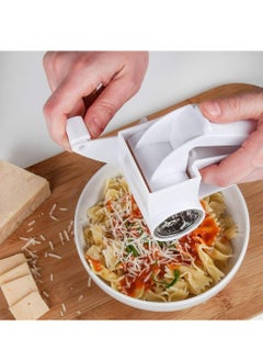 Oasisgalore Professional Grade Cheese Shredder, Manual Cheese Grater with Ergonomic Handle, Ideal for Shredding Parmesan, Versatile Rotary Cheese Grater for Hard Cheeses, Also Great for Grinding Chocolate and Nuts  - Image 3