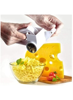 Oasisgalore Professional Grade Cheese Shredder, Manual Cheese Grater with Ergonomic Handle, Ideal for Shredding Parmesan, Versatile Rotary Cheese Grater for Hard Cheeses, Also Great for Grinding Chocolate and Nuts  - Image 4