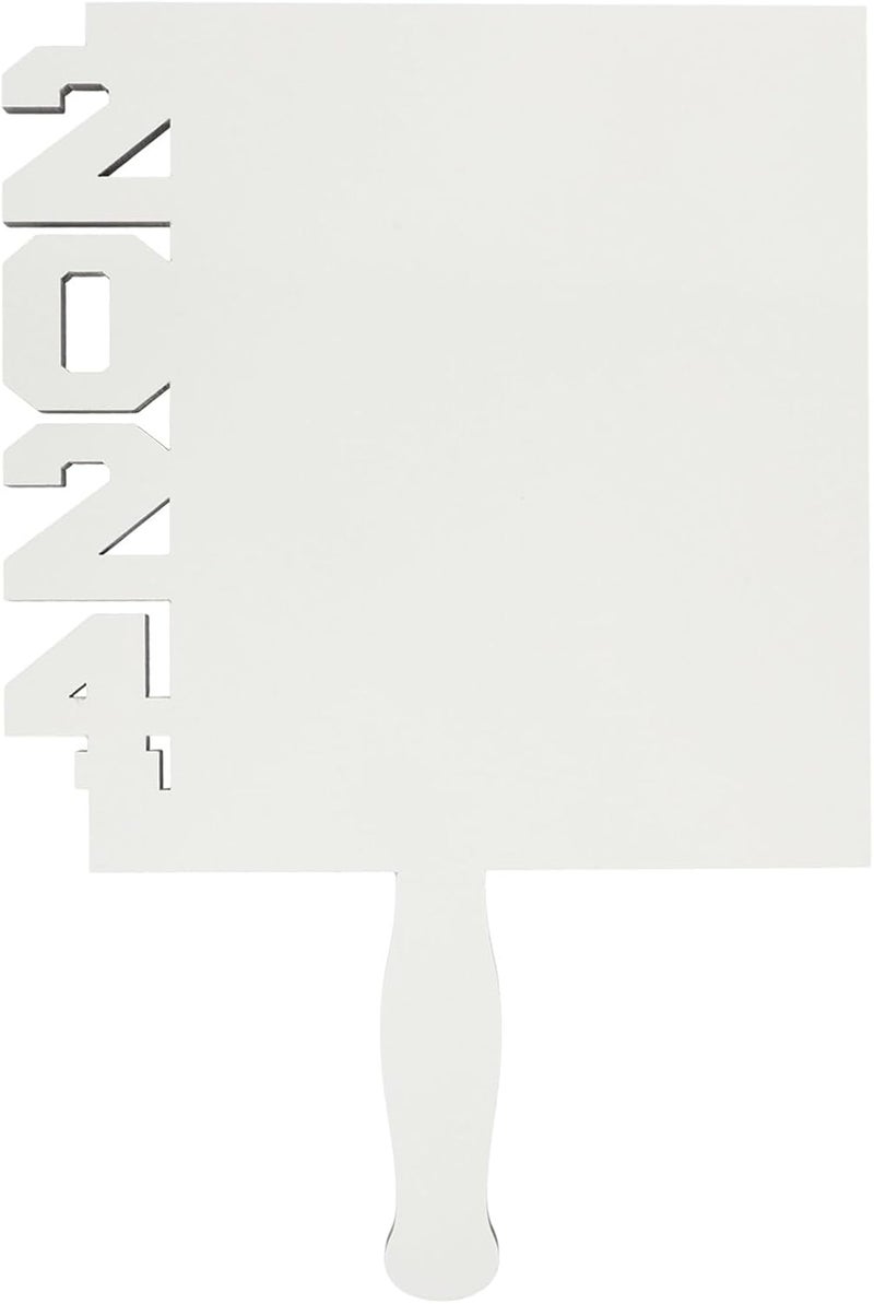 VOSAREA Sublimation Graduation Fan Frame Handheld Blank Photo Display for Ceremonies Crafting and Table Decoration Graduation Souvenir - Image 1