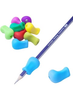 10 Pack Ergonomic Silicone Pencil Grips for Children - Handwriting Training Aid for Kids & Preschoolers