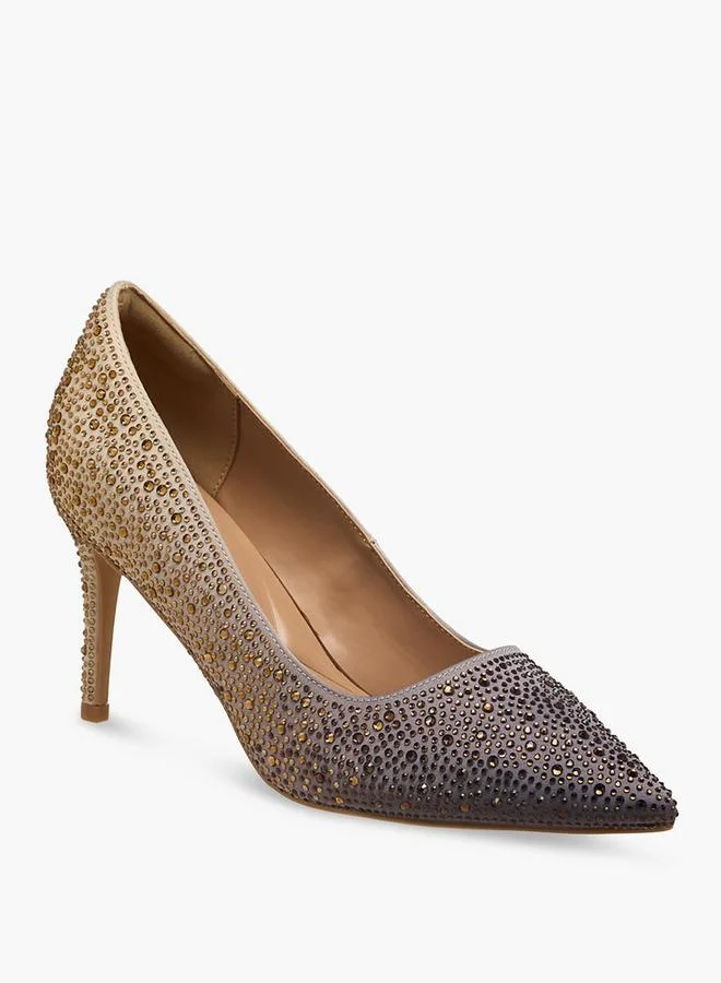 Women Embellished Stiletto Heel Pumps