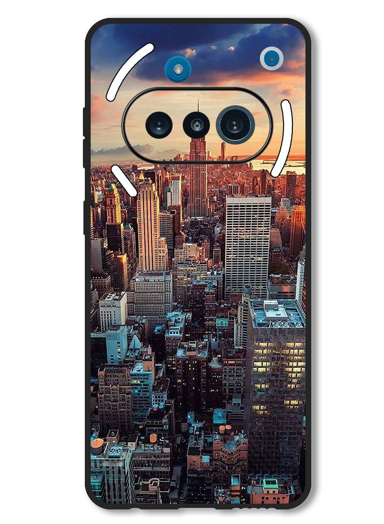 Theodor Case Compatible with Nothing Phone 3a Protection Shockproof Bumper Cover Newyork City - Image 1