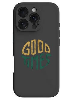 iPhone 16 Pro Max Black Protective Slim Fit Case Liquid Silicone Cover with Full Body Protection Anti-Scratch Shockproof Case For iPhone - Good times