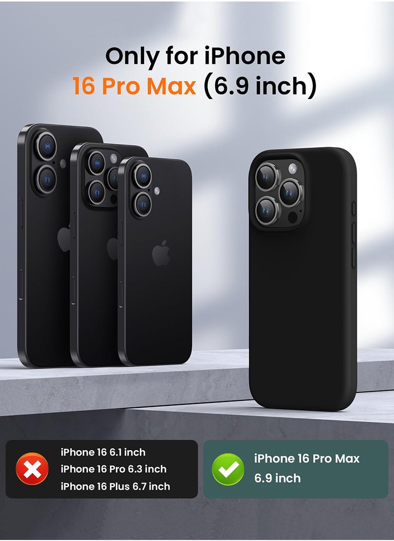 Theodor - iPhone 16 Pro Max Black Protective Slim Fit Case Liquid Silicone Cover with Full Body Protection Anti-Scratch Shockproof Case For iPhone - Good times - Image 1