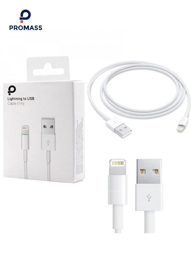 PROMASS 1M iPhone Charger Cable [MFi Certified] Lightning Cable iPhone Cable 2.4A Lightning Cord Compatible with iPhone 14/14 Pro/14 Plus/14 Pro Max iPhone 13 Pro 12 Pro Max 11 XS 7 Plus 6S ipad Pro - Image 1