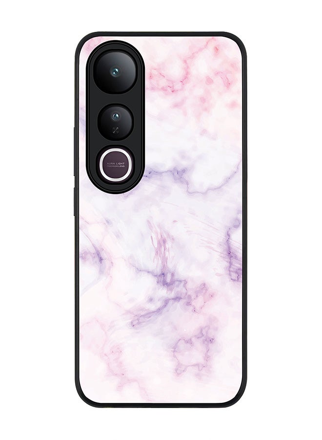 Stylizedd For vivo V50 Lite Case,Slim fit Camera Protection, Shockproof Thin Phone cover  - Marble Print Cotton Candy