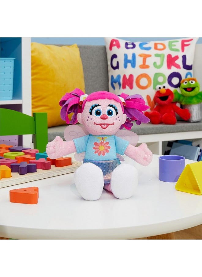 Just Play - Sesame Street Friends 8-Inch Abby Cadabby Sustainable Plush Stuffed Toy, Kids Toys For Ages 18 Month - Image 1