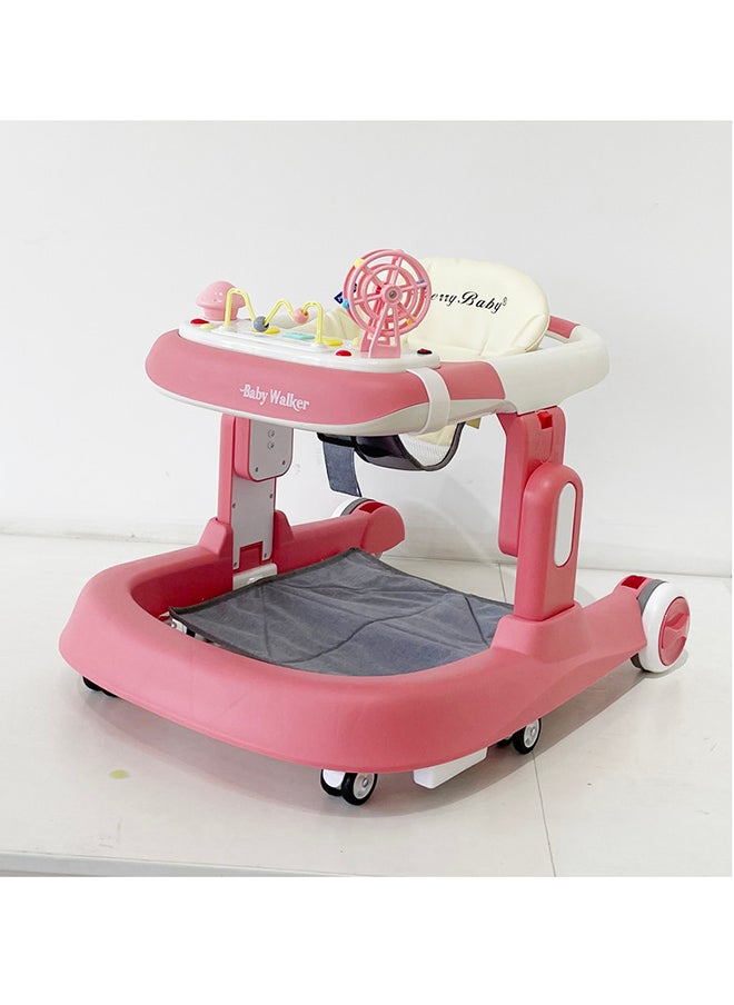 kiddoz - Multifunctional Baby Walker - Pink - Image 1