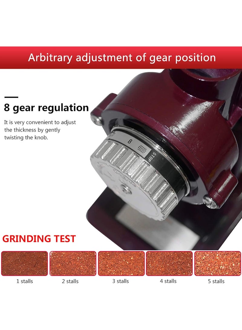 AiQi Professional Coffee Grinder, 8-Level Precision Grind, Upgraded 30° Dual Stainless Steel Burrs, Dual Anti-Jump Transparent Bean Hoppers, Modular Customization, Smart Safety - Image 2