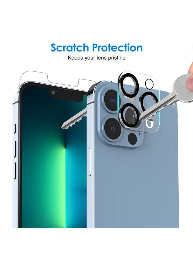 Jetech Screen Protector For Iphone 13 Pro Max 6.7 Inch With Camera Lens Protector Easy Installation Tool Tempered Glass Film 2 Pack Each - Image 5