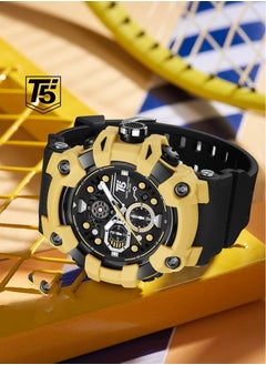 T5 T5 Mens Chronograph Silicone Strap Watch H4011G  - Image 3