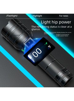 Generic Digital Display High-power Led Flashlight Outdoor Portable Zoomable Rechargeable Hand Torch-Product Specifications:A06A Bare Lamp Gift Box 1*26650 5000mah Lithium Battery Data Line (on Behalf Of The Special Shooting Link)  - Image 4
