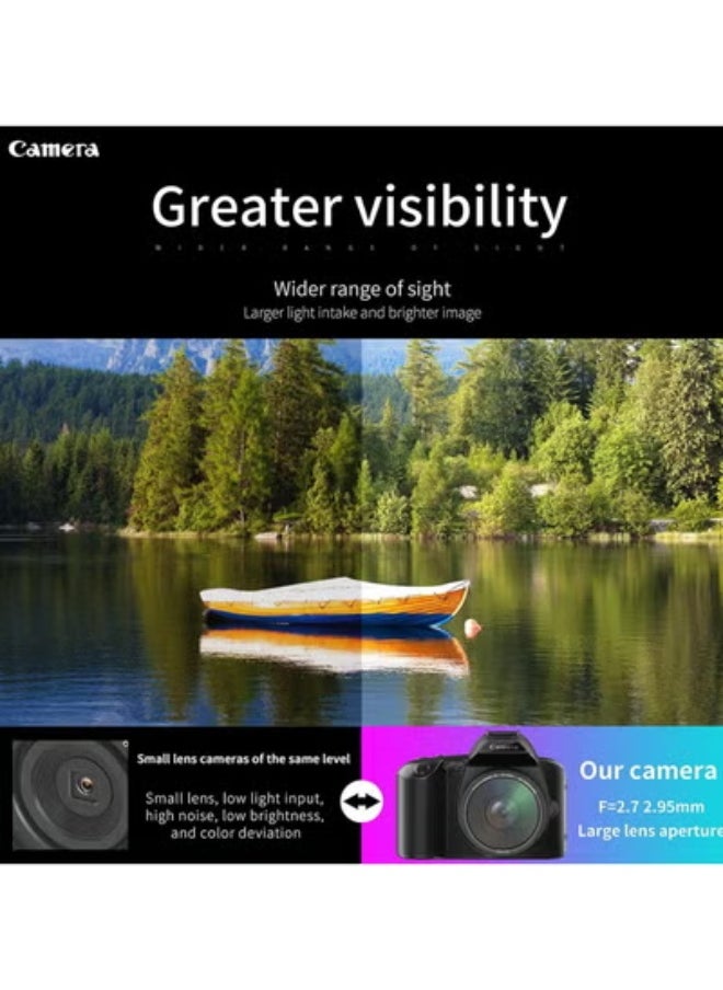 Camera 4K 64MP HD Night Digital Camera with Macro Lens, 3-inch IPS Color Display, and 16X Digital Zoom  - Image 4