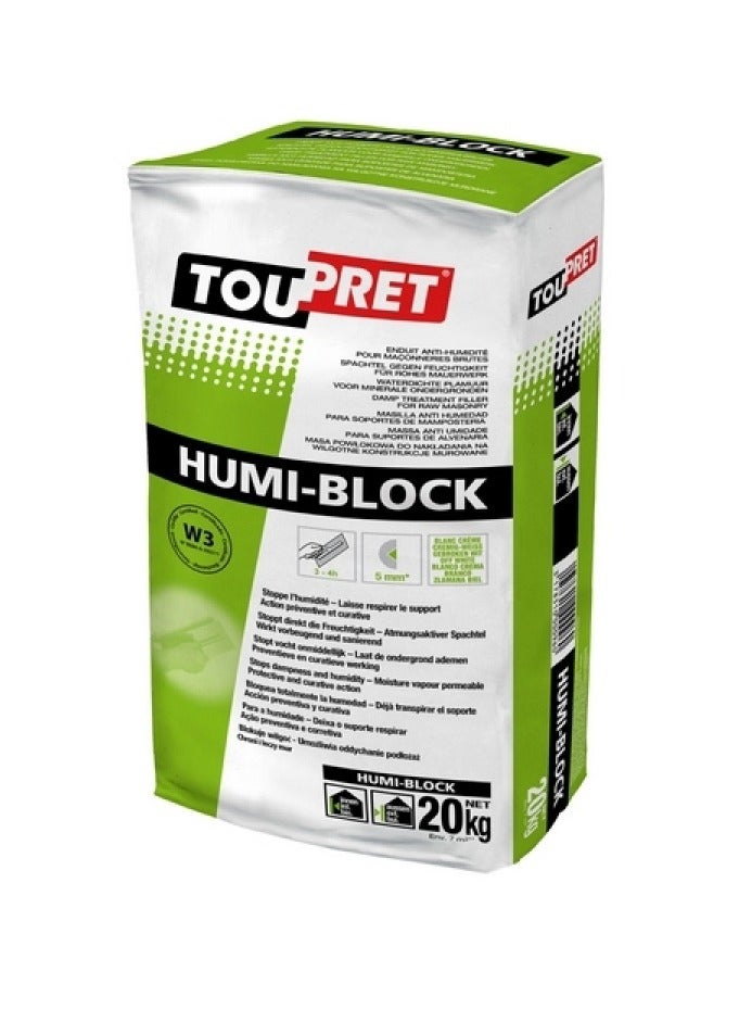 TOUPRET ANTI-DAMP RENDER (Humi-Block, Int/Ext)  20kg bag  - Image 1