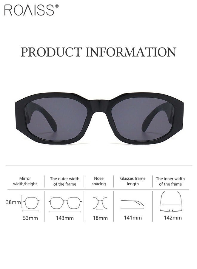 roaiss Trendy Irregular Sunglasses for Women Men UV400 Protection  - Image 5