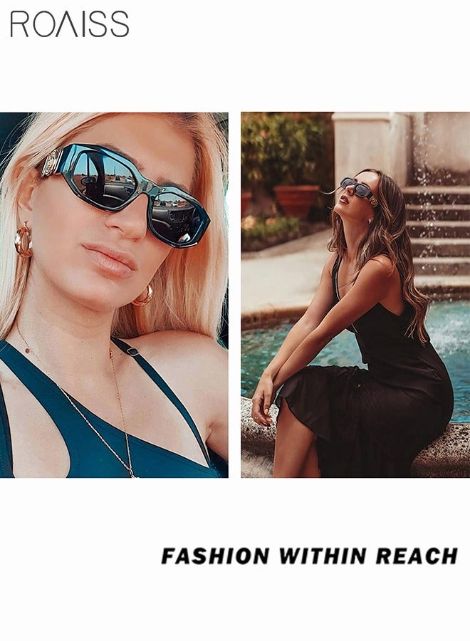 roaiss Trendy Irregular Sunglasses for Women Men UV400 Protection  - Image 3