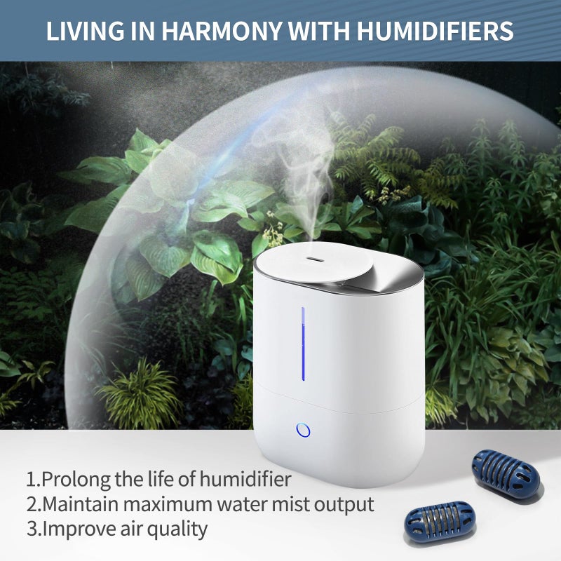 SOMEWAYTOP Demineralization Cartridge for Humidifier Compatible with HoMedics Total-Comfort Ultrasonic Humidifier: 20- Pack Demineralizer Tablets Filter Replacement for Water Decalcification, Remove Odor - Image 4