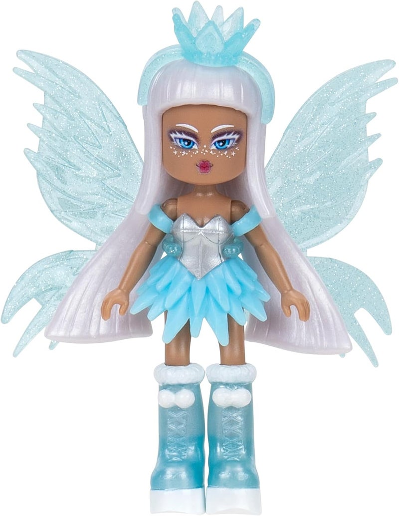 Royale High Jazwares 3” Ice Fairy Fashion Doll - 1 Figure with 9 Fashion Accessories - Virtual Item Code Included - Series 1 - Ages 5+ - Image 5