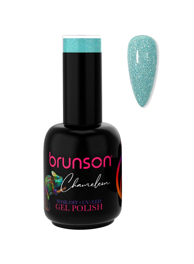 brunson 18ml Chameleon Gel Nail Polish: Glossy Shine, Long-Lasting Soak-off UV/LED Gel for Nail Art French Manicure Pedicure. Salon Quality, Chip Resistant, Trendy Sparkly Acrylic Nails. - Image 1