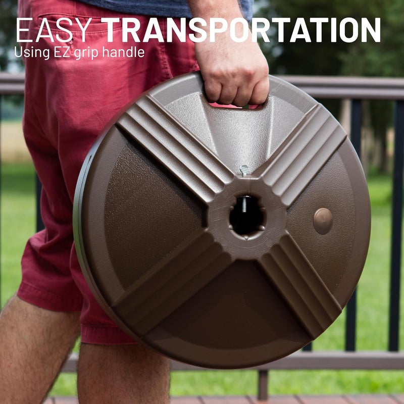 US Weight Durable 50 Pound Umbrella Base Designed to be Used with a Patio Table - Image 5