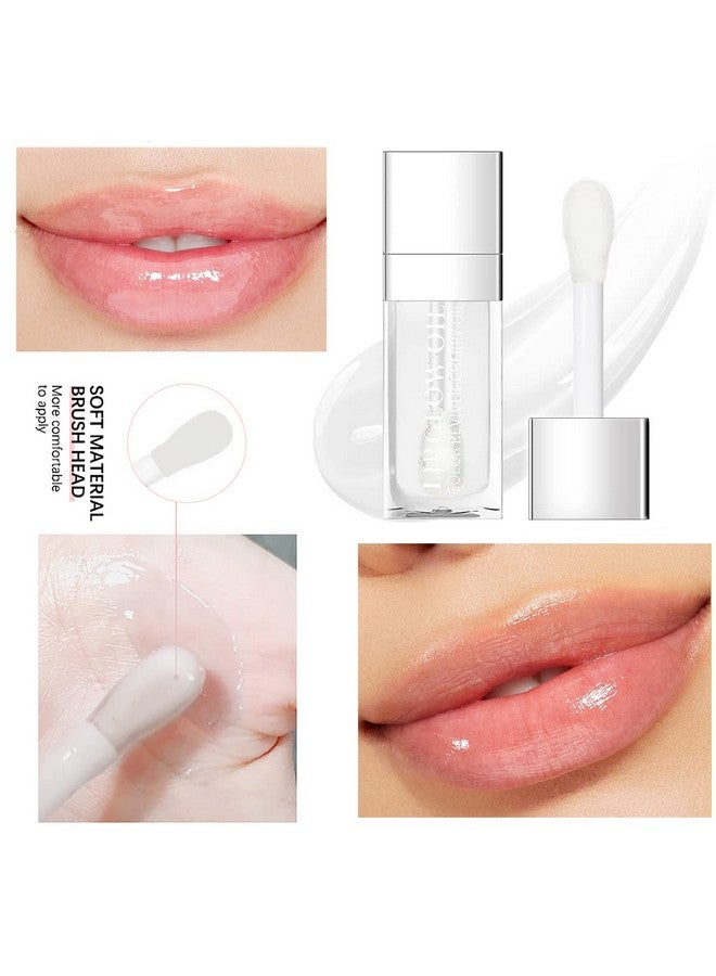 Alisesun Lip Oil Hydrating Tinted Lip Balm, Plump Lip Gloss Lip Care Transparent Toot Lip Oil Tinted (004 Transparent) - Image 3