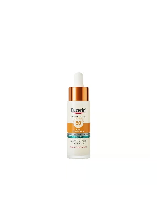 Eucerin Sun Oil Control Dry Touch Ultra-Light UV Serum SPF50+ 50ml - Image 1