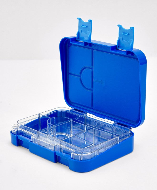 Bonfino Lunch Box, Astronaut Theme, Easy to Carry, Leak-Proof Lid, Microwave Safe, 3 Years+, 22 x 15.5 x 5cm - Blue - Image 2