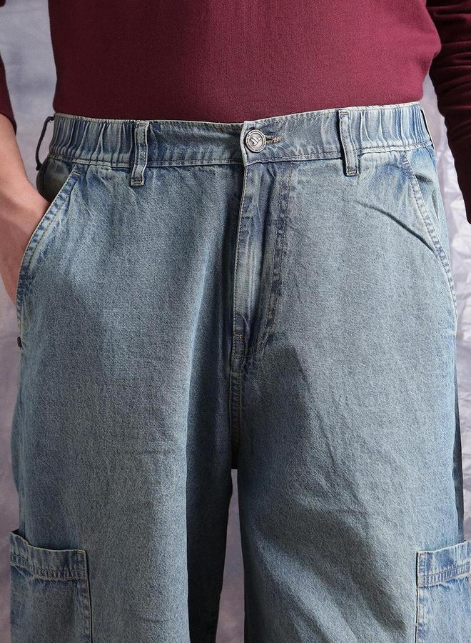 هوبرهولمي جينز باجي دنيم بتفاصيل مشطوفة - Image 4