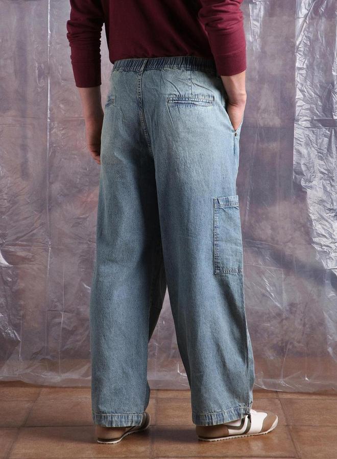 هوبرهولمي جينز باجي دنيم بتفاصيل مشطوفة - Image 5