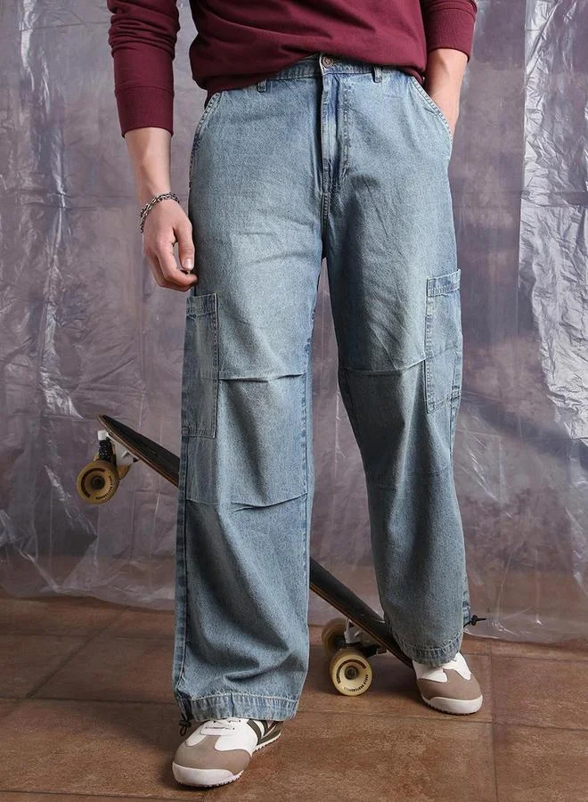 هوبرهولمي جينز باجي دنيم بتفاصيل مشطوفة