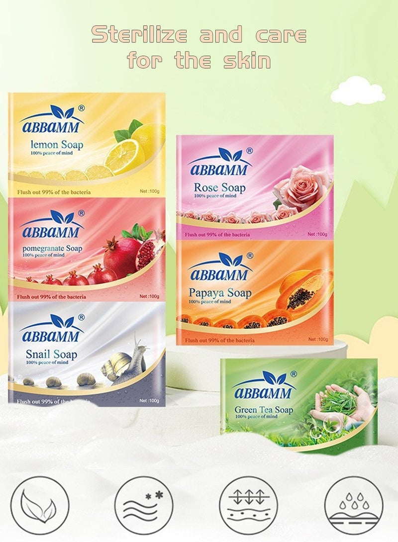 aBBaMM Pomegranate Soap Pomegranate Fresh,  Stronger Germ Protection & Hygiene, 12 Hour Freshness,Flush out 99%of the bacteria(Pack of 2) - Image 5