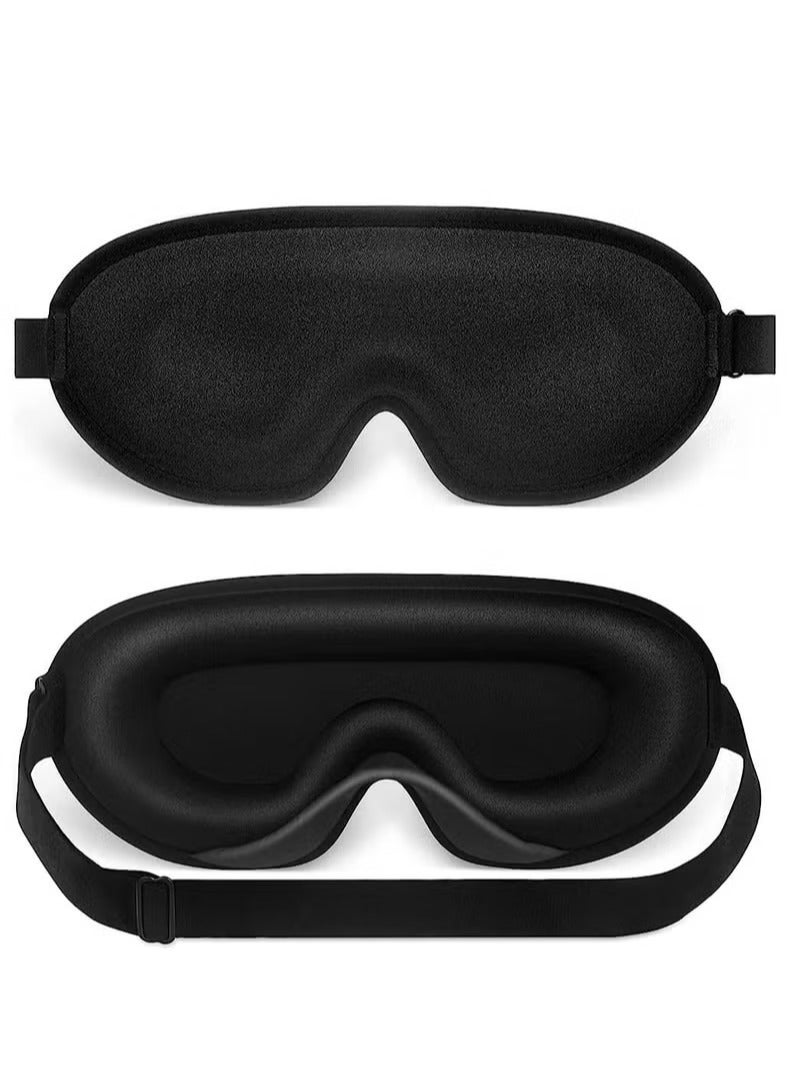 Soft Comfortable Light Blocking 3D Eye Cover 3D Sleep Mask with Adjustable Strap Suitable for Sleeping Relaxing or Traveling - Image 1