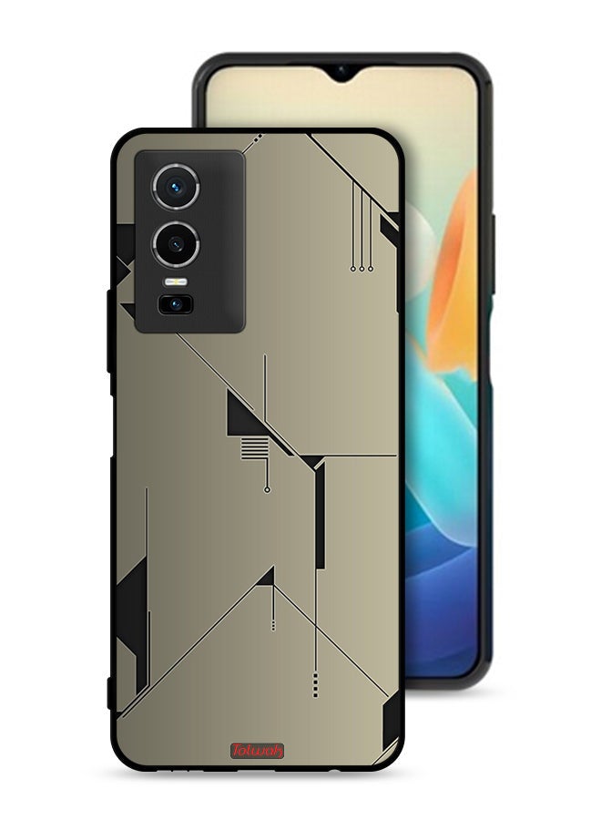 Tolwak Vivo Y76 5G Protective Case Cover Minimalism Abstract Digital Art - Image 1