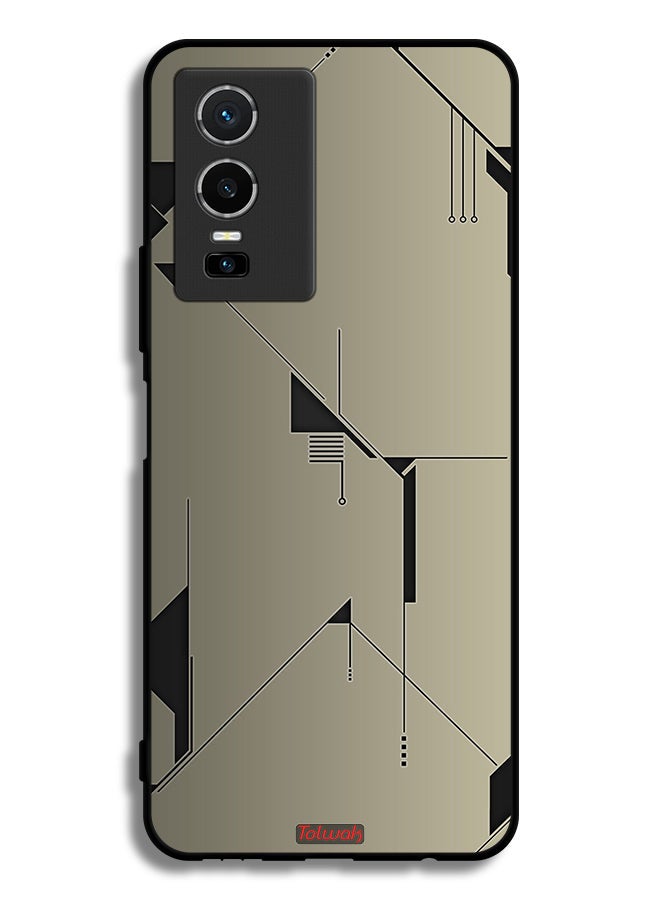 Tolwak Vivo Y76 5G Protective Case Cover Minimalism Abstract Digital Art - Image 2