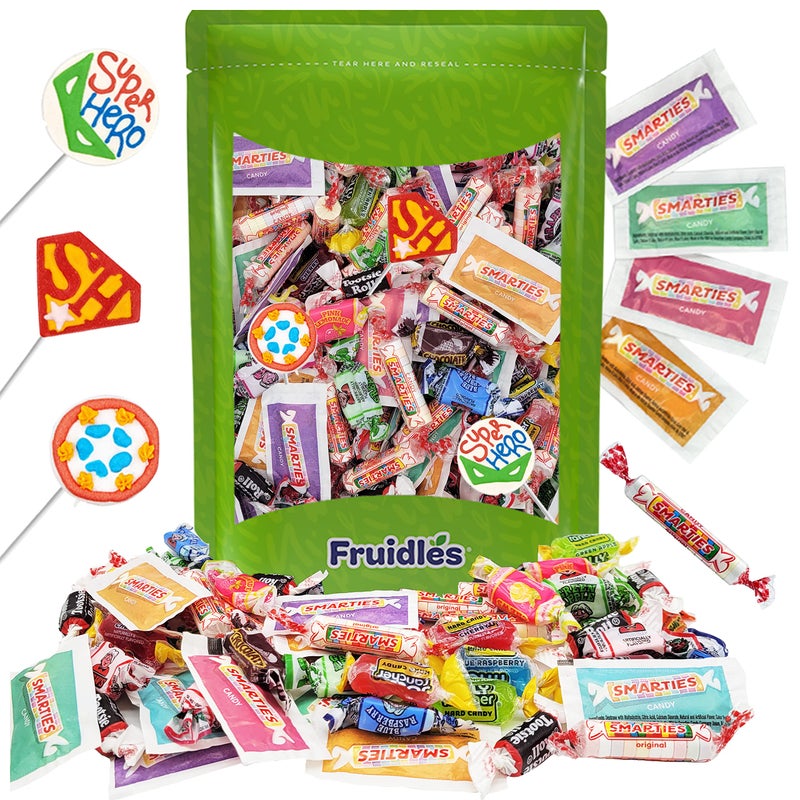 Fruidles Mega Candy Assortment Mix, Perfect for Event Parties, Social Events, Birthday Treats, Assorted Flavors, Candies & Lollipops (1 Pound) - Image 1
