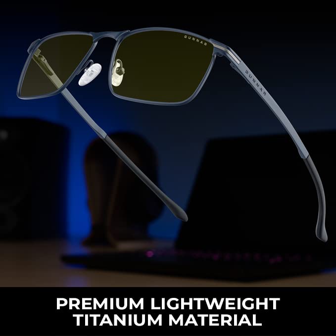 GUNNAR - Computer Blue Light Blocking Glasses Mendocino Blue Light Glasses, Midnight Blue, Adult US - Image 3