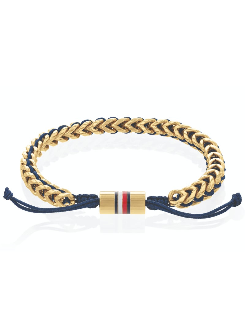 TOMMY HILFIGER TH JEWELRY BRAIDED METAL MENS ROPE BRACELET - 2790512  - Image 1