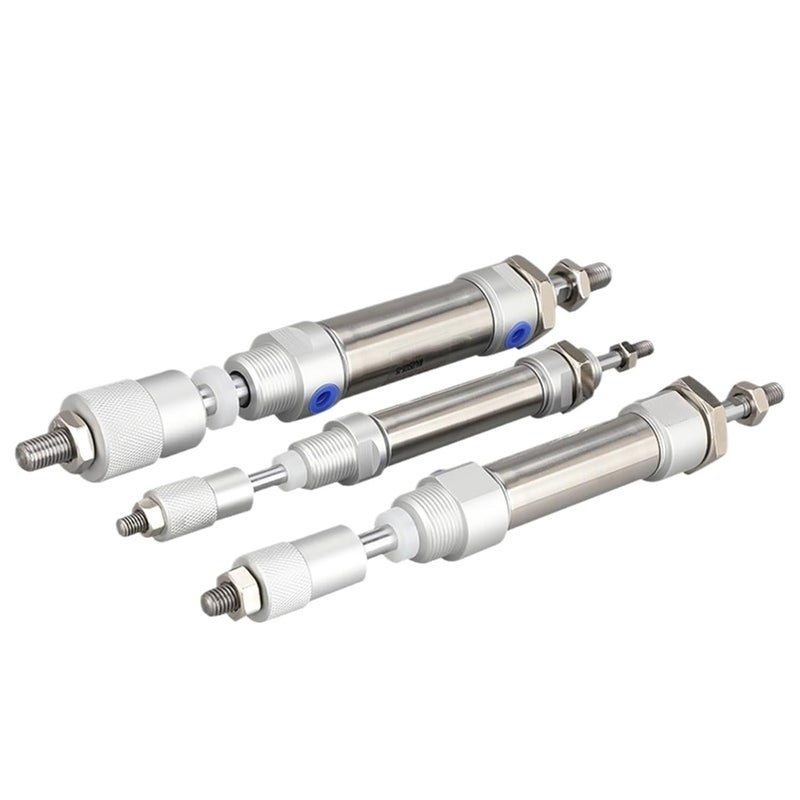 اسطوانة هوائية قطر 32 مم، شوط 50، 50 قابلة للتعديل، اسطوانة صغيرة - Image 4