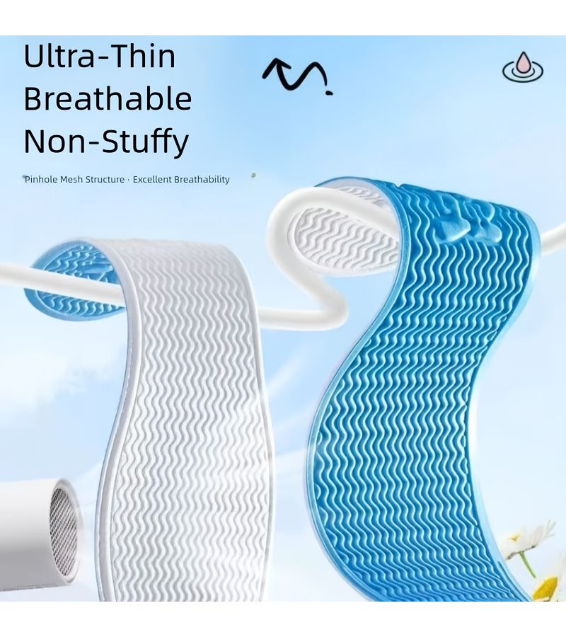 1 Pair Ice Feeling Breathable Insoles EU39-40 Soft High Rebound Unisex Summer - Image 4
