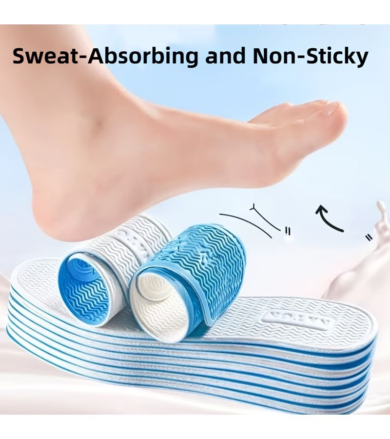 1 Pair Ice Feeling Breathable Insoles EU39-40 Soft High Rebound Unisex Summer - Image 5