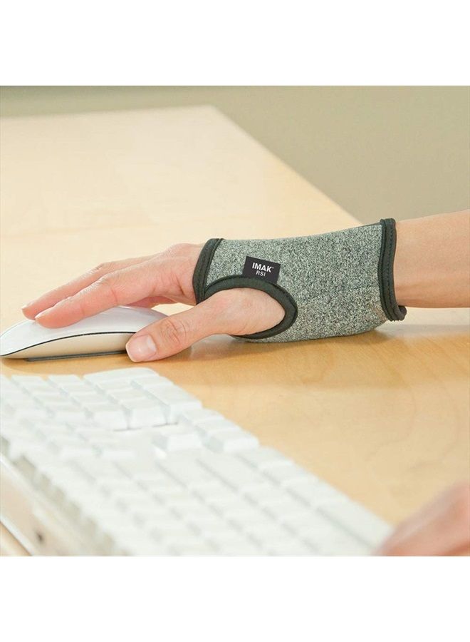 Imak براونميد - قفاز الكمبيوتر IMAK RSI - قفاز ألعاب مريح - دعامة للمعصم لدعم متلازمة النفق الرسغي - قفاز ضغط للعمل، الألعاب والمزيد - قفاز لوحة مفاتيح مريح لدعم الكف والمعصم - Image 3