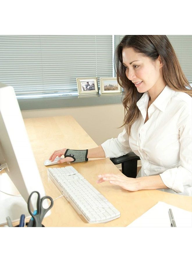 Imak براونميد - قفاز الكمبيوتر IMAK RSI - قفاز ألعاب مريح - دعامة للمعصم لدعم متلازمة النفق الرسغي - قفاز ضغط للعمل، الألعاب والمزيد - قفاز لوحة مفاتيح مريح لدعم الكف والمعصم - Image 4