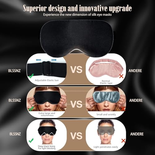 VALKYRIE Super Soft & Comfortable Eye Mask for Sleeping with Adjustable Strap Sleeping Mask Blind Fold For Travelling Sleep Mask Pad Suitable For All Family Members Sleeping Eye Mask Blind Folds (BLCKVLVT) - Image 5