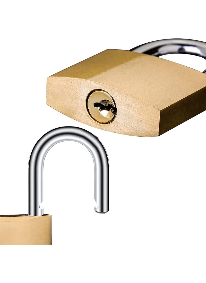 Lock Padlock with Keys 50 mm Strong Shackle for Home Door Room Shutters Gates Medium Security Pack of 2  - Image 3