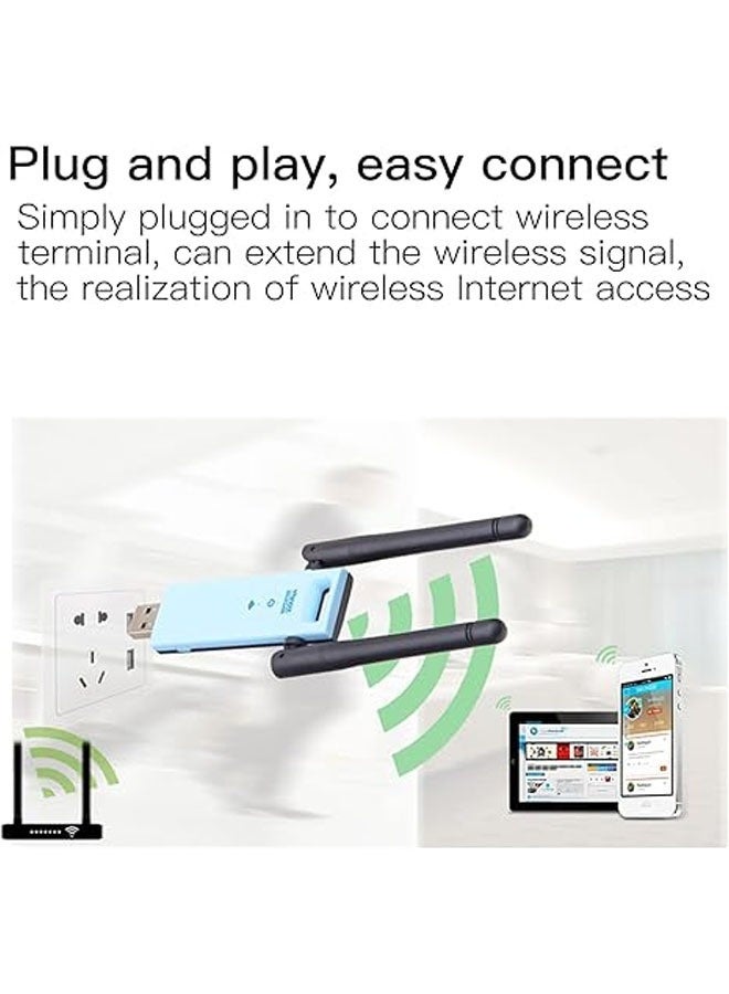 300M Single Band USB WiFi Signal Range Antenna Amplifier Repeater Wireless Router, WiFi Extender, WiFi Repeater, 2.4GHz - Image 3