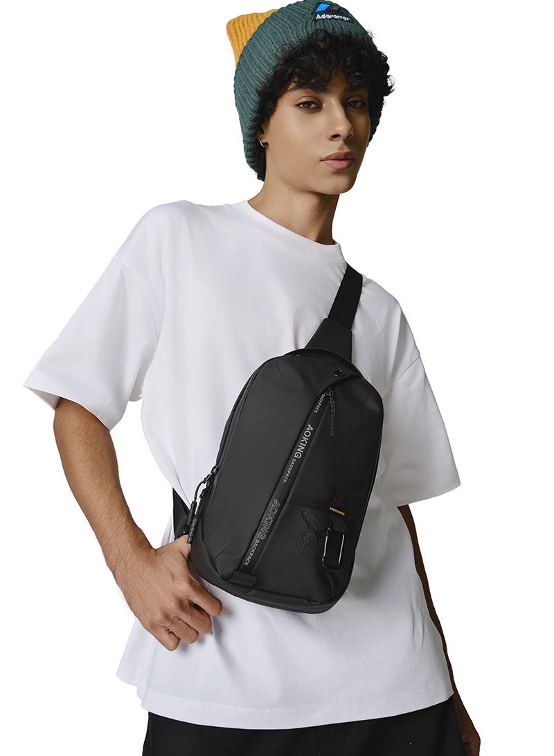 AOKING Men's Messenger Bag Business Men's Bag Multifunctional Chest Bag Shoulder Bag - Image 2