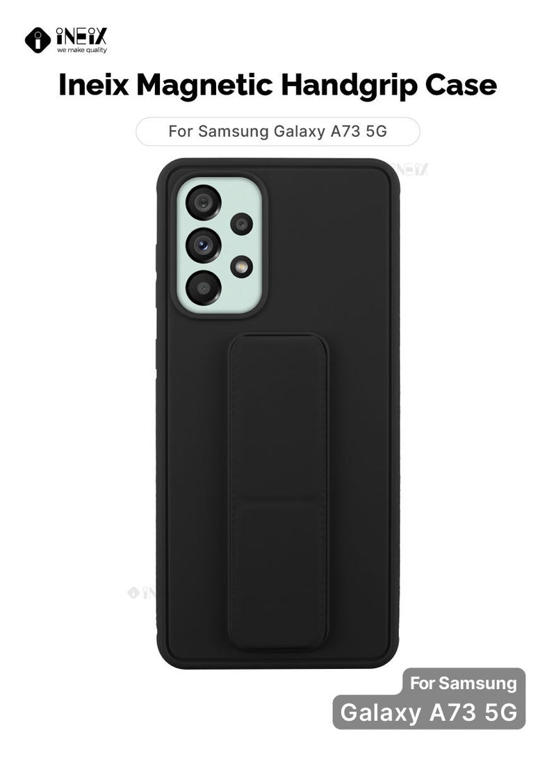 INEIX - 3 in 1 Magnetic Hand Grip Holder Case For Samsung Galaxy A73 5G Black - Image 1