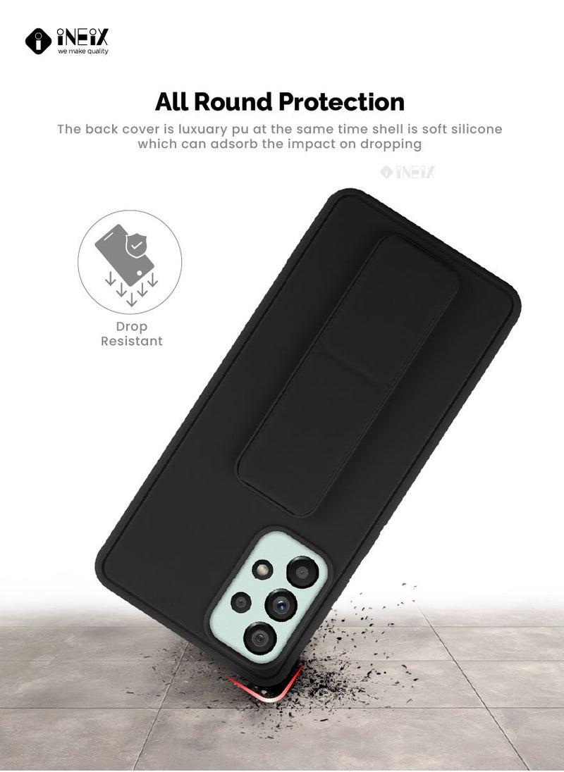 INEIX - 3 in 1 Magnetic Hand Grip Holder Case For Samsung Galaxy A73 5G Black - Image 1