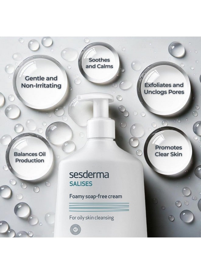SeSDERMA Sesderma SALISES Foamy Soap-Free Cream | Soap-Free Skin Cleanser | Acne-Prone Skin | Salicylic Acid | Pore Cleansing, 8.5 fl oz - Image 3